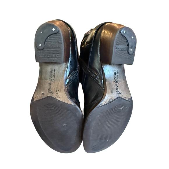 $450 Luxury Paul Green‎ Austrian BLK Leather Buckle Slouchy Boots EU36 US5-5.5 - Picture 7 of 9